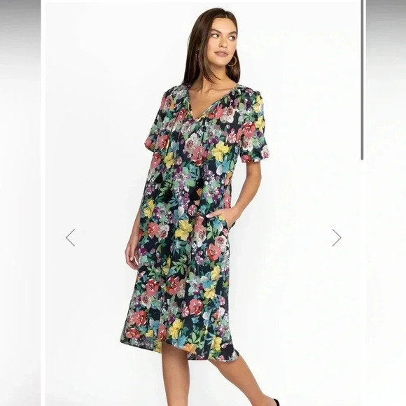 Johnny was floral boho Zahava midi dress - Picture 1 of 13
